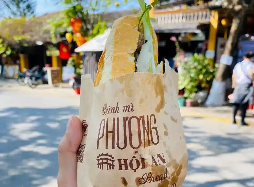 Vietnamese bread in hand