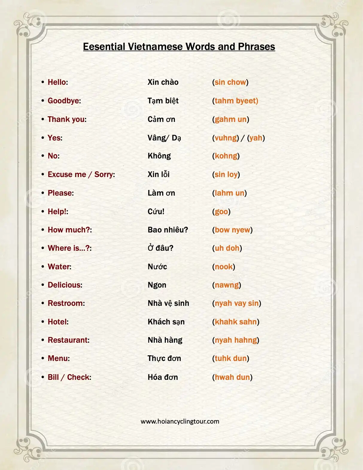 Languages in Vietnam 10 A photo to save for every foreigners visiting Vietnam